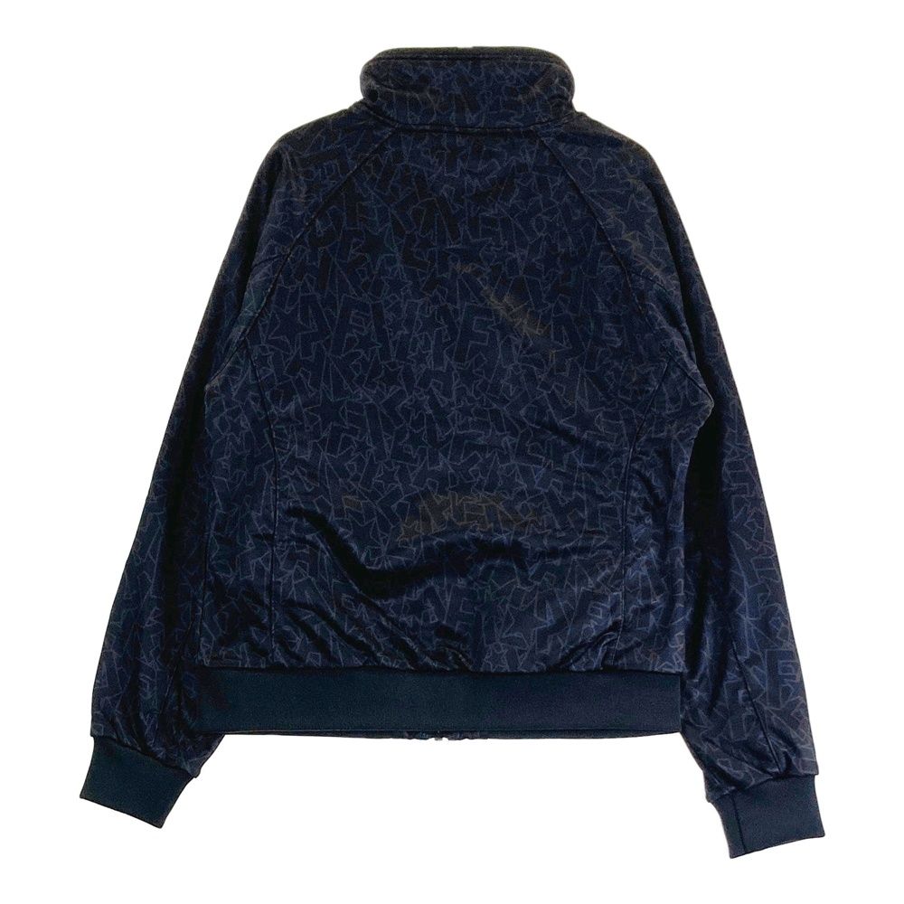 サイズ M FILA GOLF フィラゴルフ 裏プリース ジップジャケット 総柄 ブラック系 240101387733 ゴルフウェア レディース ストスト