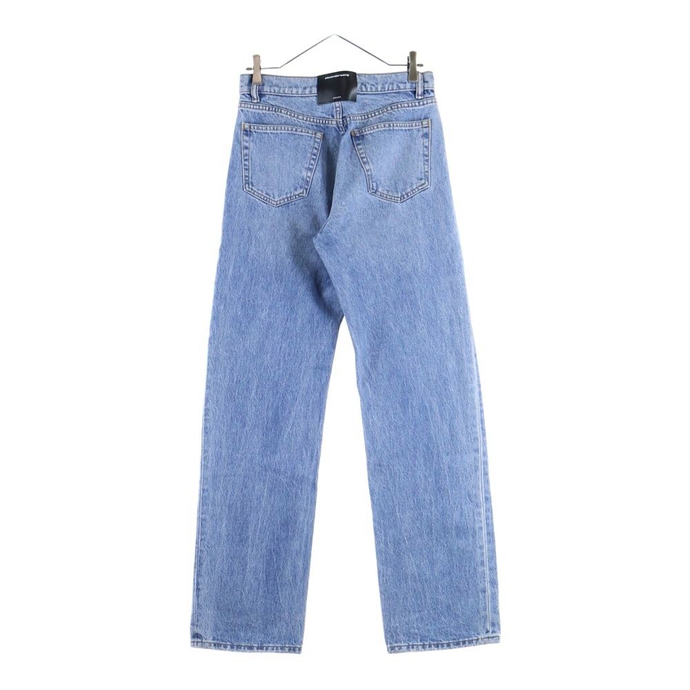ALEXANDER WANG アレキサンダーワン Puff Logo Denim Pants ロゴプリント デニムパンツ インディゴ レディース