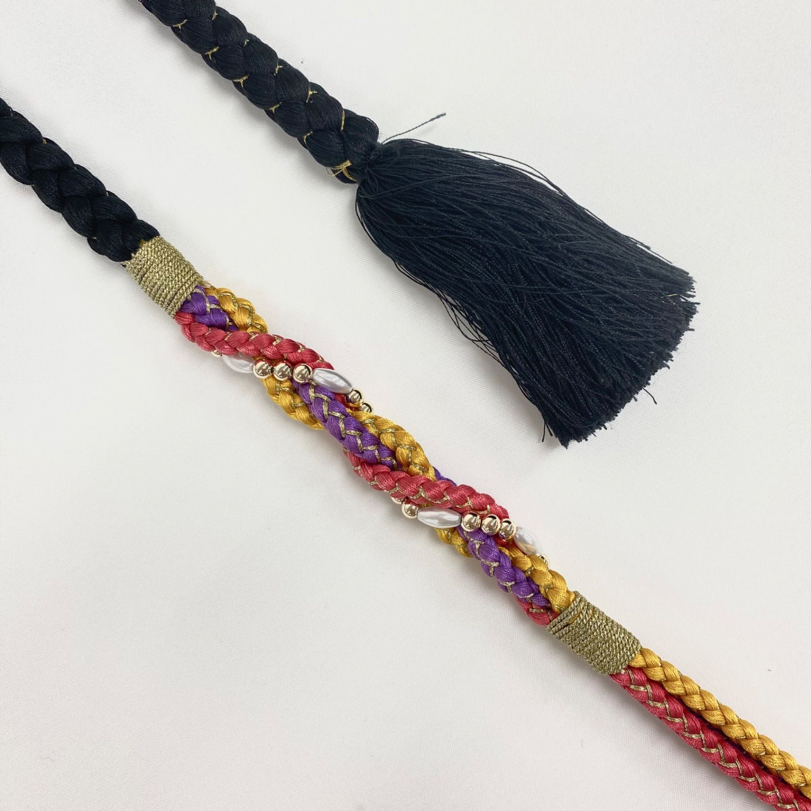 振袖用帯締め 飾り付き