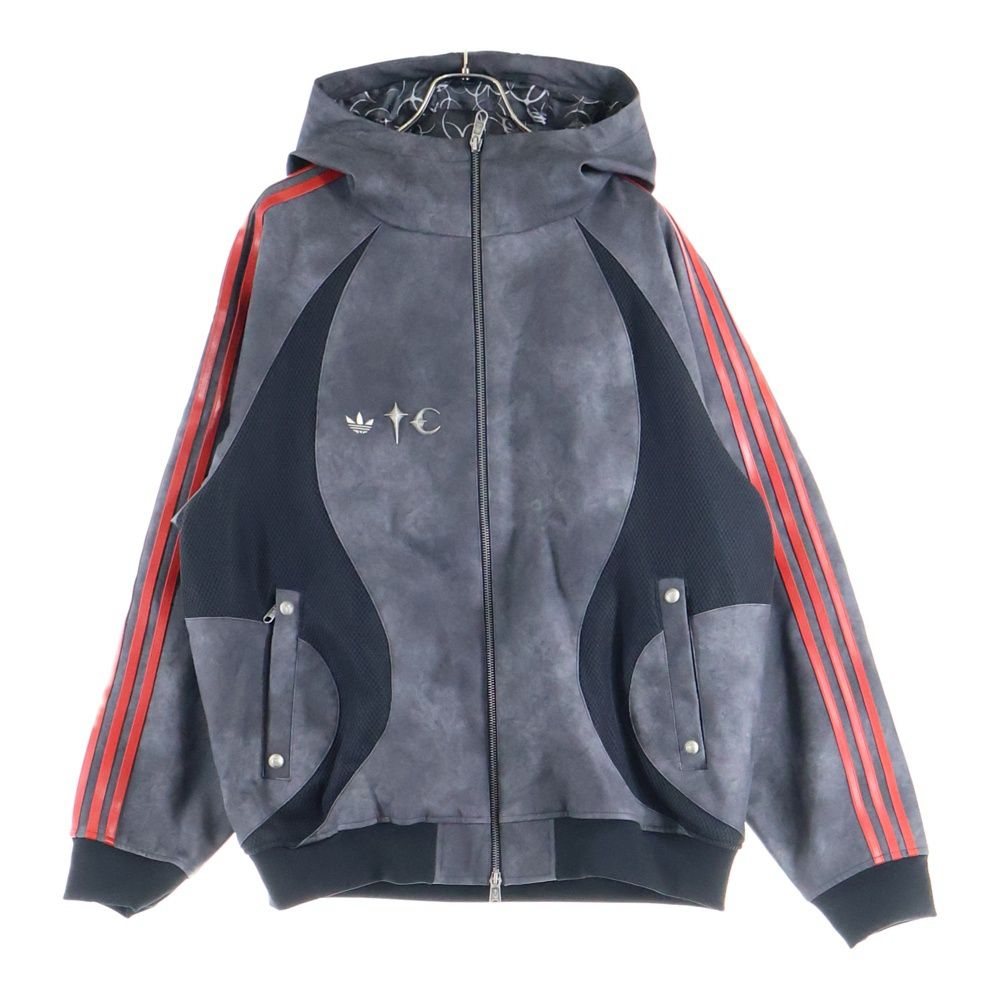 THUG CLUB (サグクラブ) ×adidas TEAMGEIST FAUX LEATHER JACKET