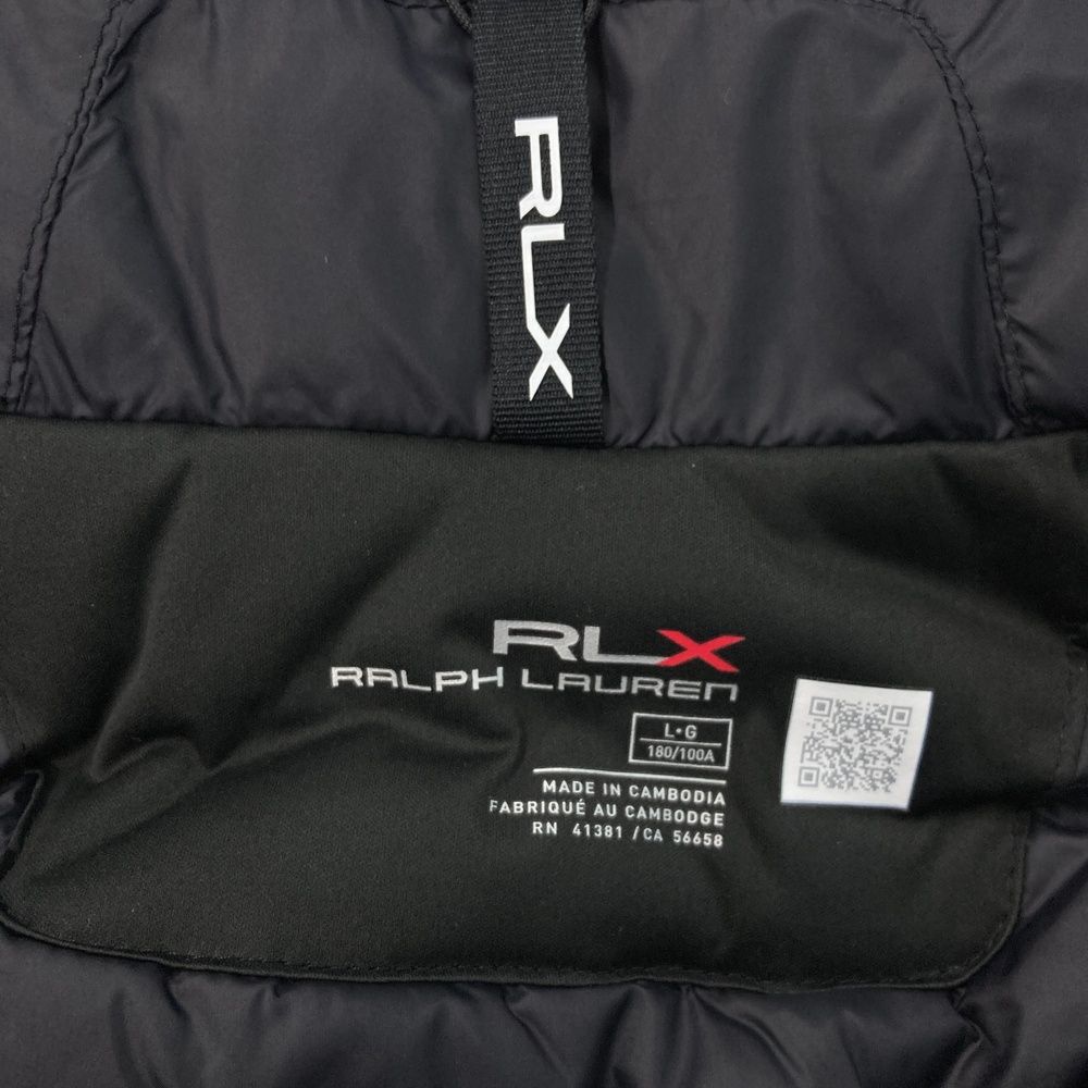 サイズ L RLX ラルフローレン 785874929001 中綿 ジップジャケット カモフラ ロゴ総柄 ブラック系 240101543633 ゴルフウェア メンズ ストスト LLC-HASEGAWATOSO_COM