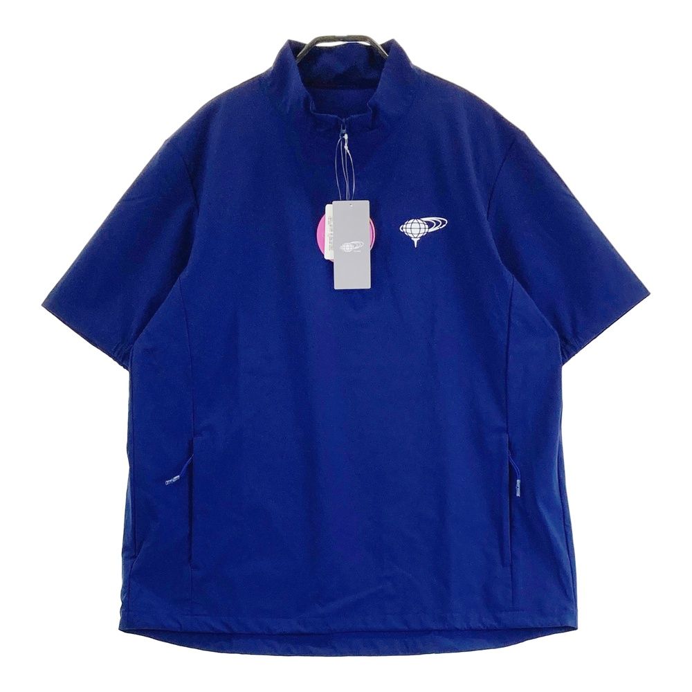 サイズ L BEAMS GOLF ビームスゴルフ モデル ハーフジップ 半袖ブルゾン ジャケット ネイビー系 240101544052 ゴルフウェア メンズ ストスト