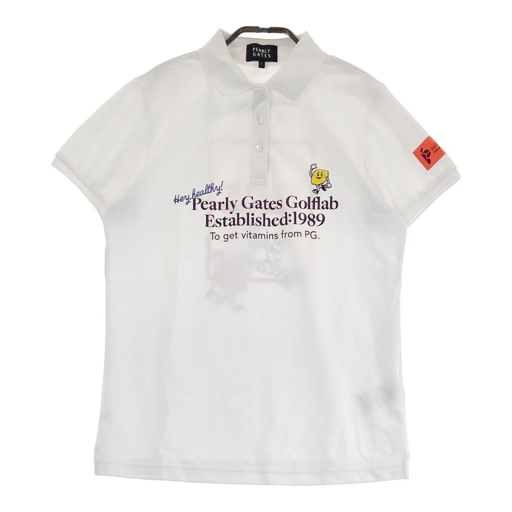 サイズ 1 PEARLY GATES パーリーゲイツ モデル 半袖ポロシャツ ホワイト系 240101544677 ゴルフウェア レディース ストスト
