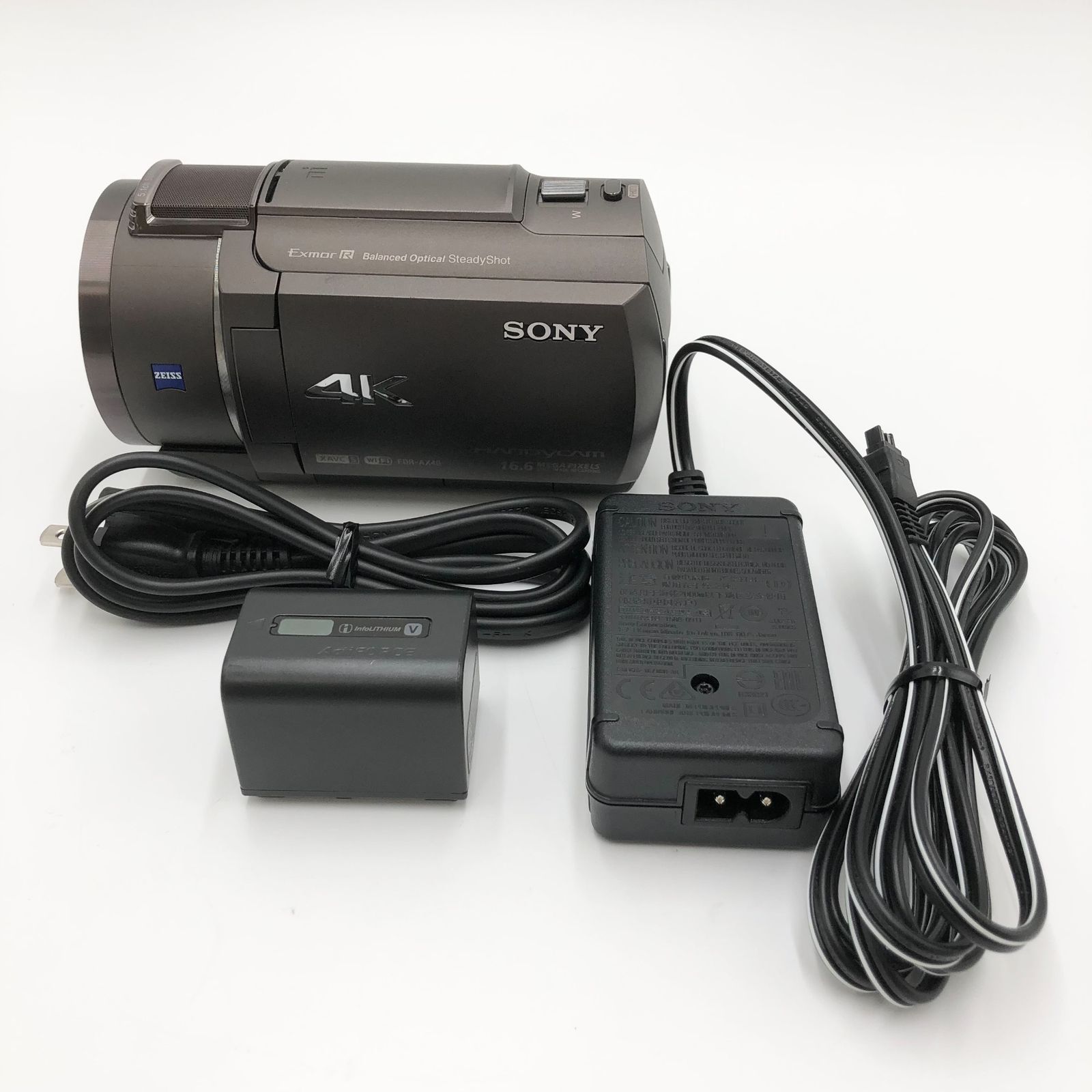 SONY ビデオカメラ FDR-AX40 4K 64GB 光学20倍 ブロンズブラウン Handycam FDR-AX40 TIC