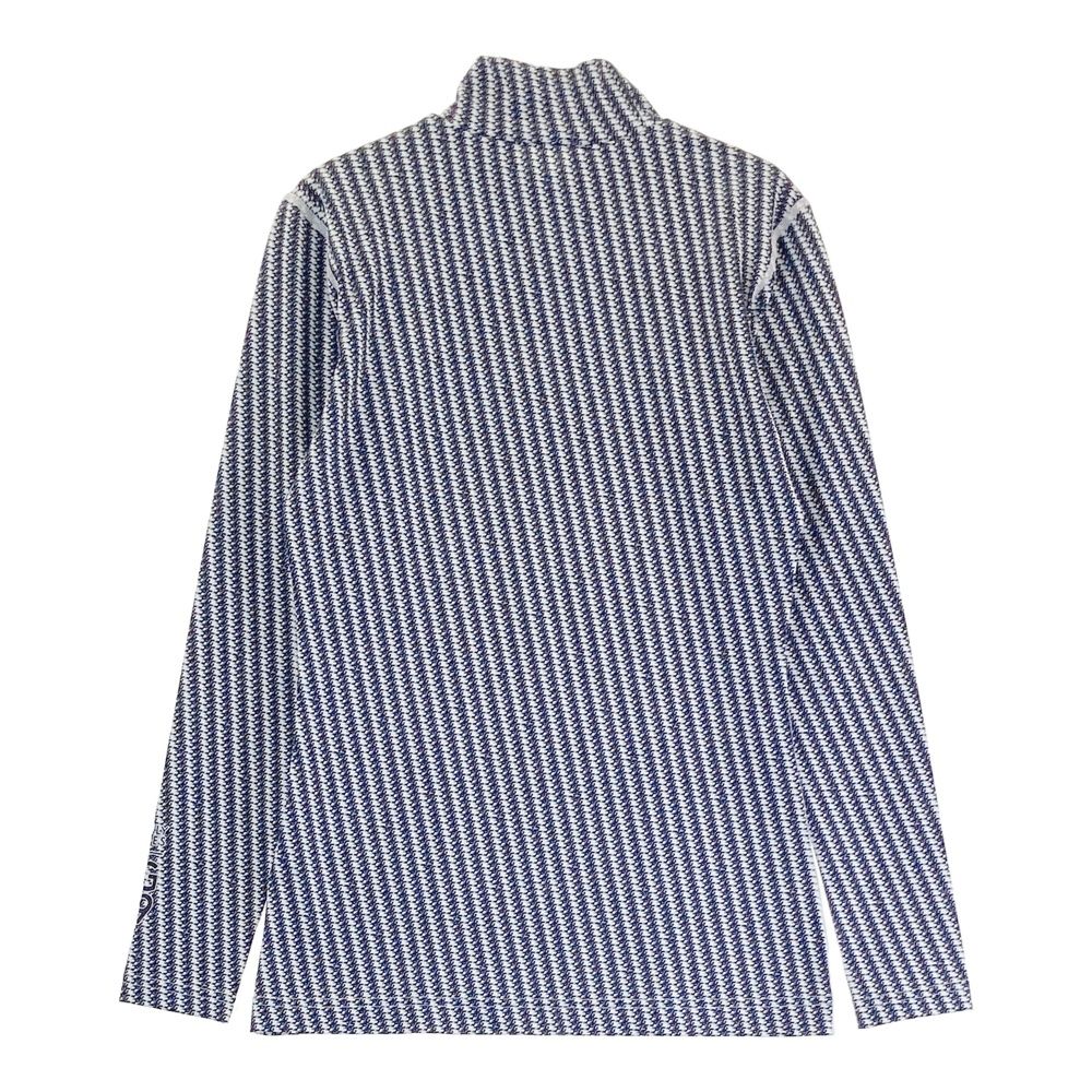 サイズ 0 PEARLY GATES パーリーゲイツ モデル ハイネック 長袖Tシャツ 総柄 ブラック系 240101544753 ゴルフウェア レディース ストスト