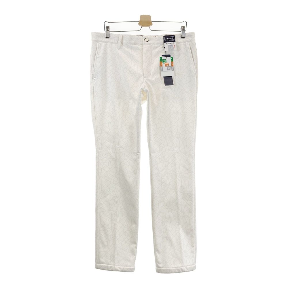 サイズ LL CALLAWAY キャロウェイ 裏起毛 ロングパンツ 総柄 ホワイト系 240101547294 ゴルフウェア メンズ ストスト