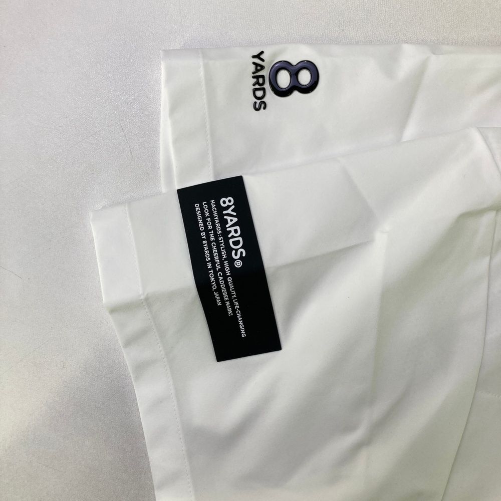 サイズ M 8YARDS ハチヤーズ 8YDS-85111 半袖 ハーフジップ ブルゾン ホワイト系 240101547609 ゴルフウェア メンズ ストスト LLC-HASEGAWATOSO_COM