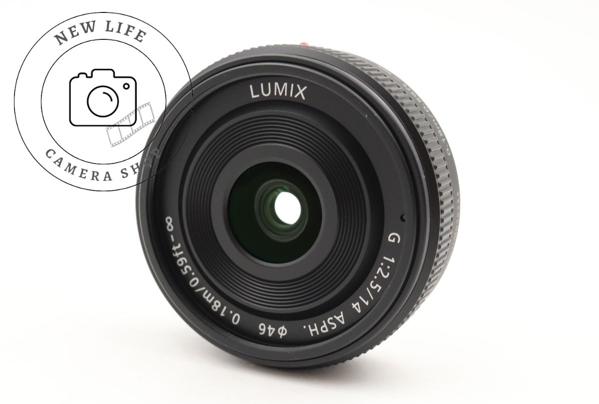 上品 Panasonic LUMIX G 14mm F2.5 ASPH. H-H014 パナソニック ルミックス マイクロフォーサーズ 15103