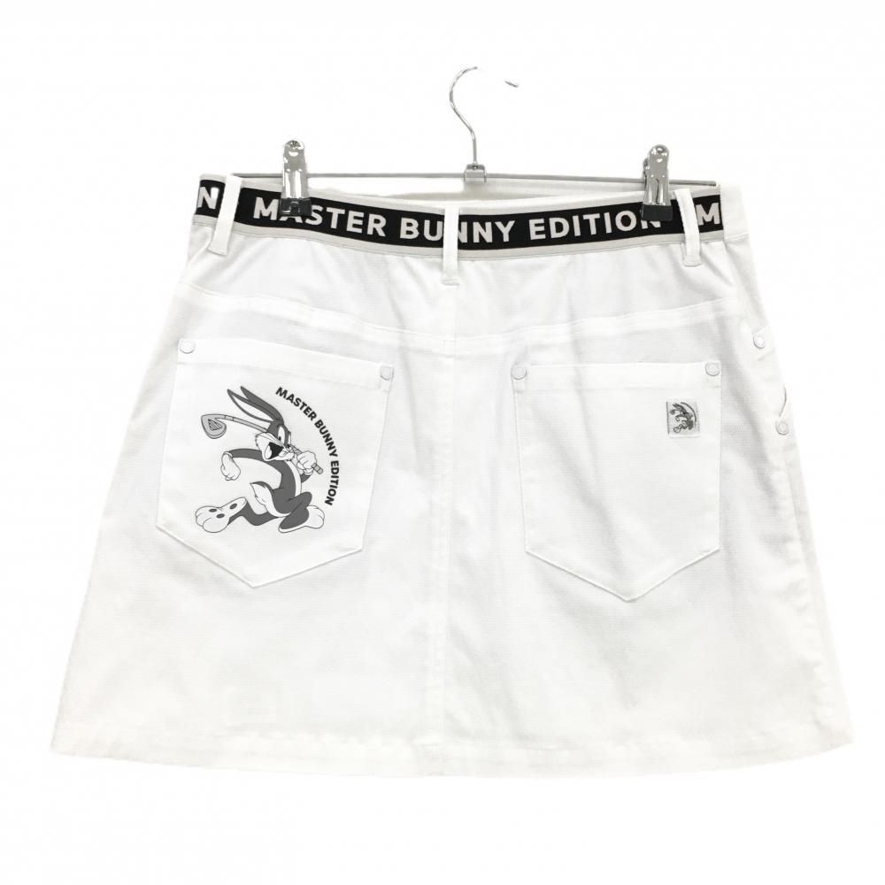 マスターバニー×LOONEYTUNES ストレッチスカート 白 レディース 2 L ゴルフウェア モデル MASTER BUNNY EDITION