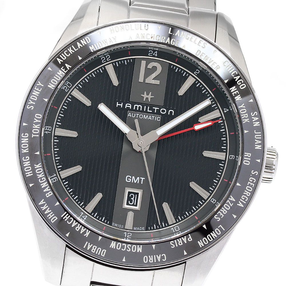 ハミルトン HAMILTON H437250 ブロードウェイ GMT 世界限定2018本 自動