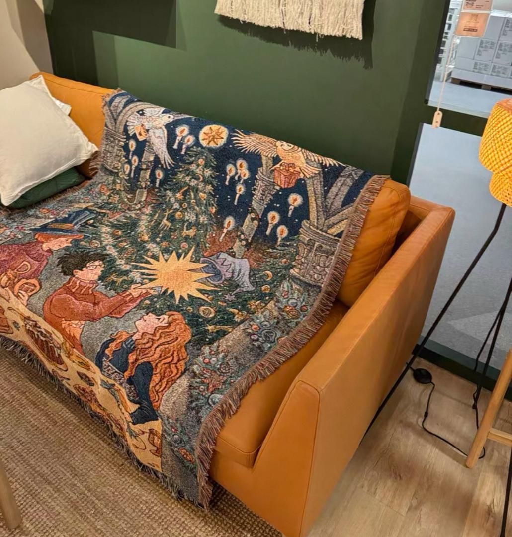 ハリーポッター ホグワーツ ラグ ソファ ベッド カバー 壁掛け ベット