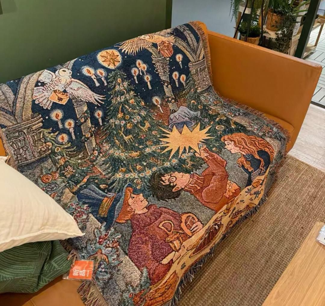 ハリーポッター ホグワーツ ラグ ソファ ベッド カバー 壁掛け ベット