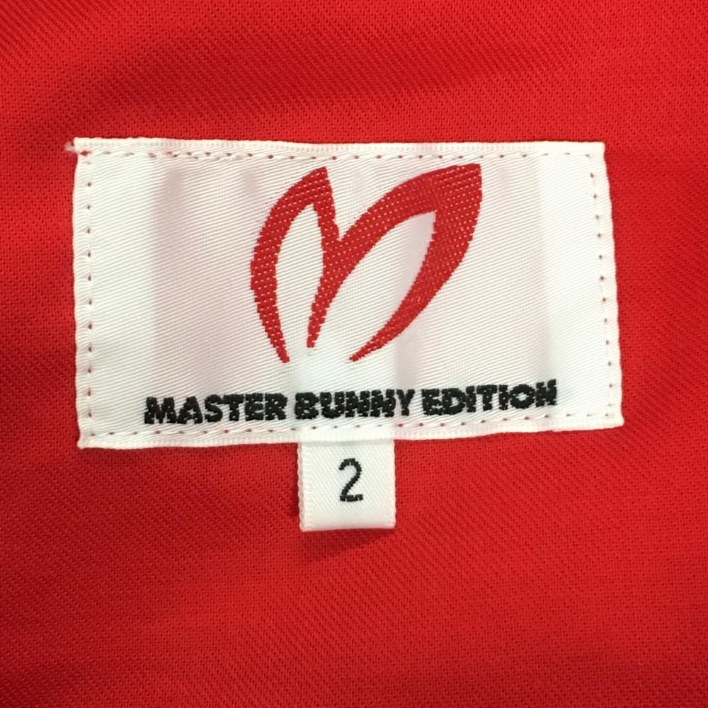 超 マスターバニー ストレッチスカート レッド 後ろ2段フリル レディース 2 L ゴルフウェア MASTER BUNNY EDITION LLC-HASEGAWATOSO_COM
