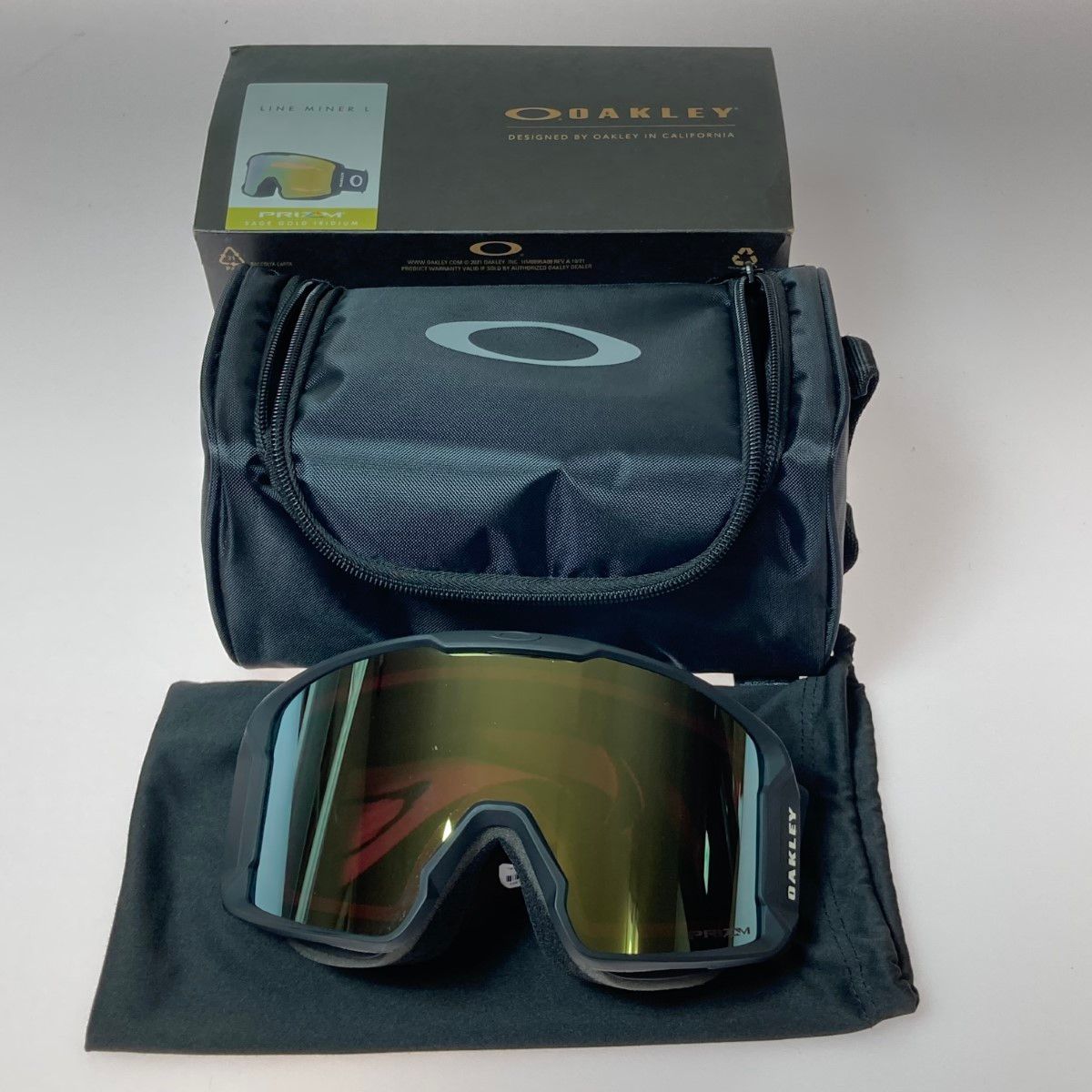 ◎◎OAKLEY オークリー Line Miner L スノーゴーグル OO7070-C3 プリズム セージ ゴールド レンズ