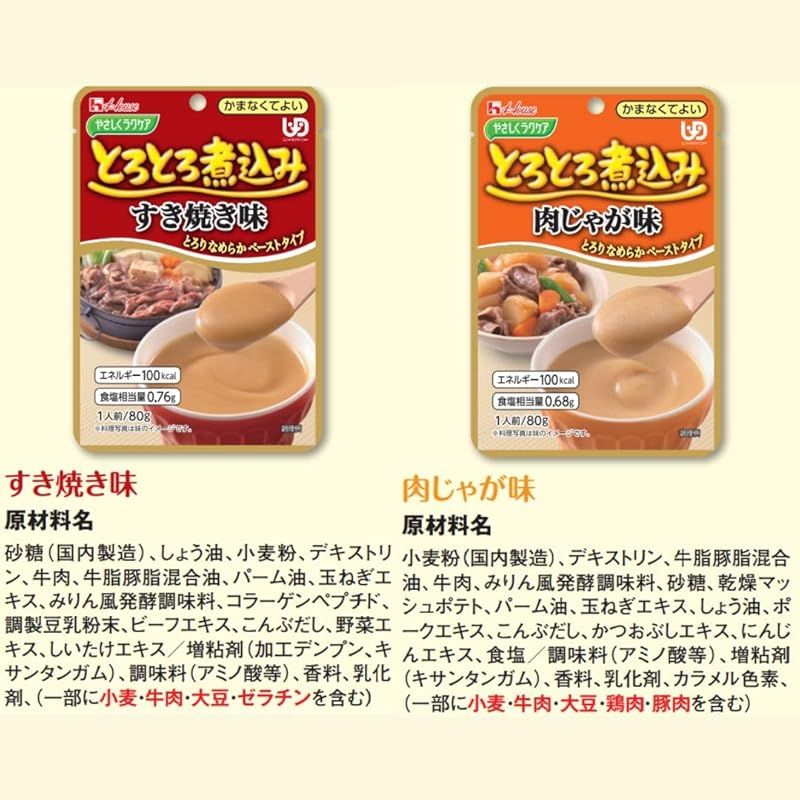  ハウスギャバン やさしくラクケア とろとろ煮込み シリーズ 食べ比べ アソート 介護食 8種 8種×各5袋 介護食 介護食品