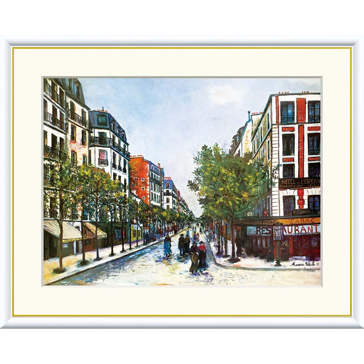 きんちゃんさん専用 絵画 世界の名画 パリのオルドゥネール通り モーリス・ユトリロ 額入り