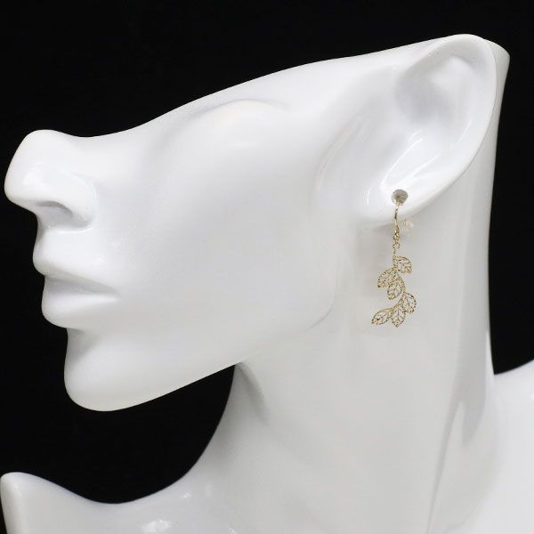 新品】K18YG ピアス 新品】K18YG ダイヤモンド ピアス 1.01CT K18 PG  