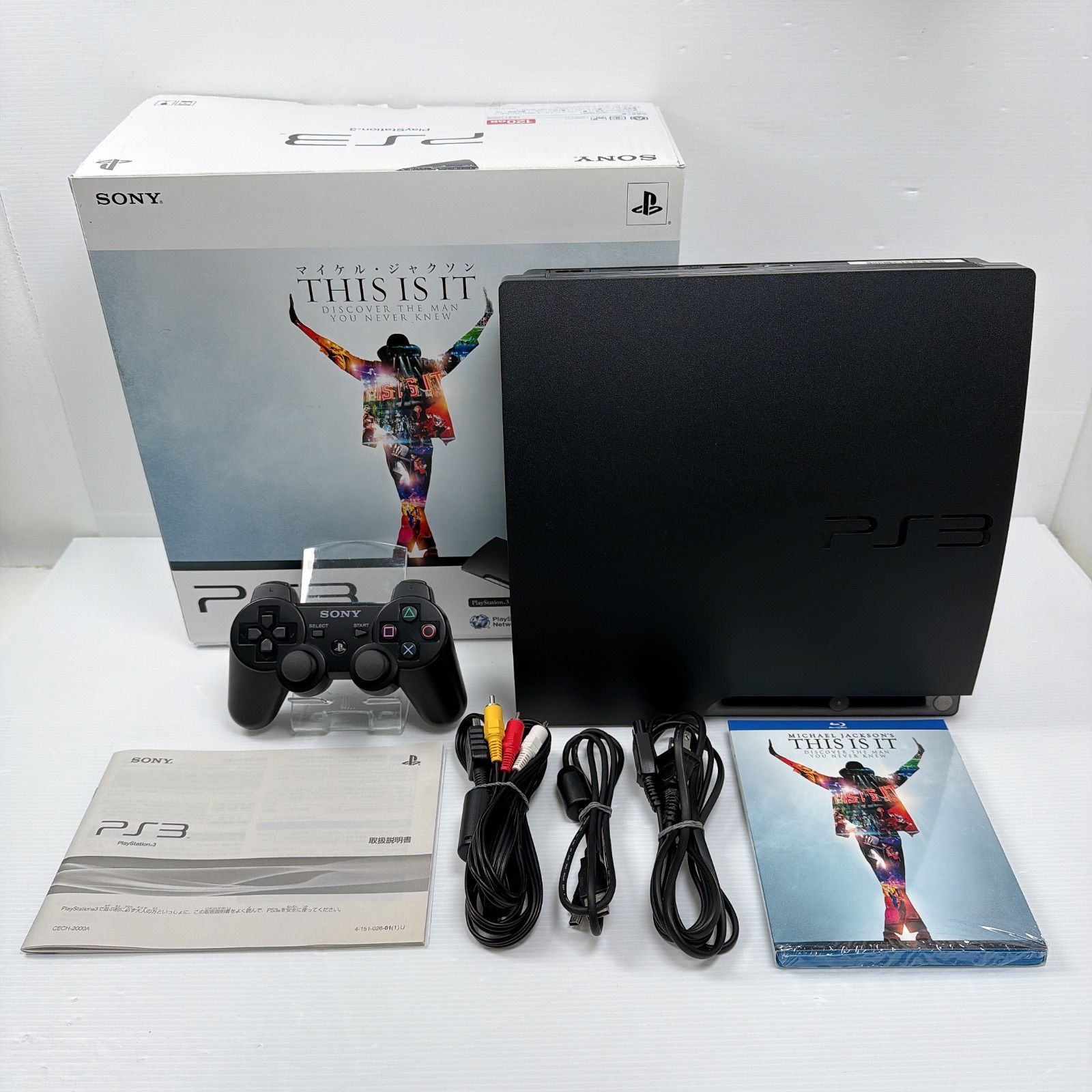 プレステ3本体 PS3 マイケルジャクソン THIS IS IT パック 遊べるセット 動作 済み SONY PlayStation3 MICHAEL JACKSON’S THIS IS IT Special Pack CECH-2000