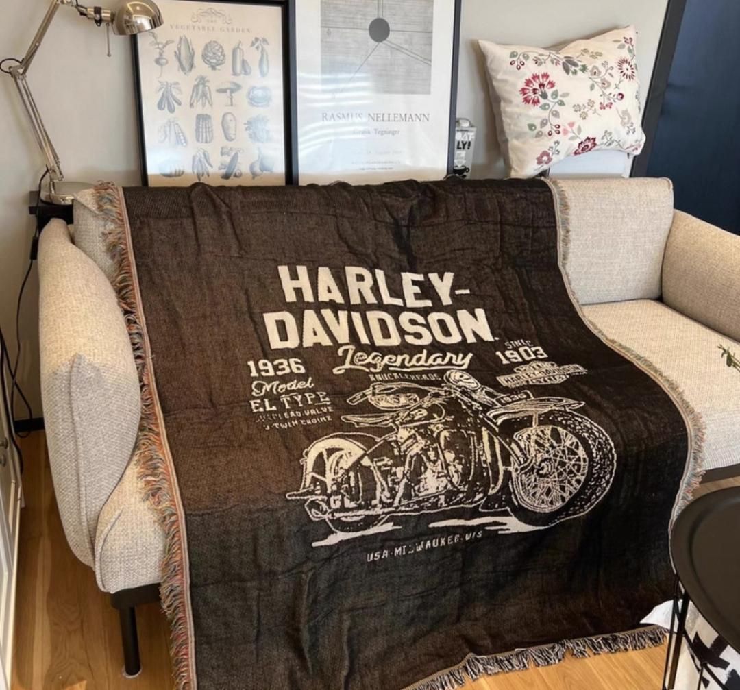 HARLEY-DAVIDSON ラグ タペストリー インテリア 背景 バイク ハーレー