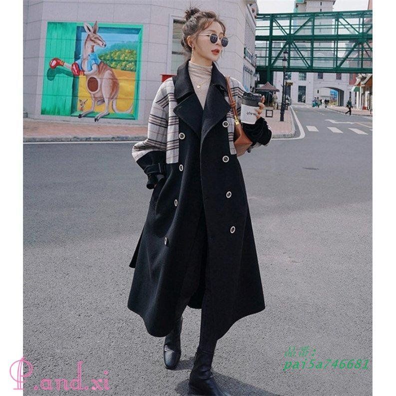 コート ロングコート レディース チェスターコート ミモレ丈 ラシャ風 アウター 通勤 大きいサイズ 暖か オシャレ ベルト付き ウール混コート 切り替え 冬 pai5a746681