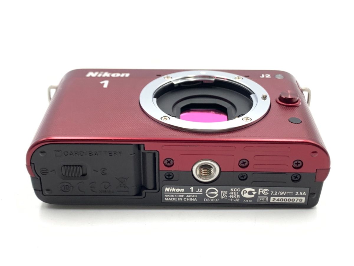 Nikon1 J2 ミラーレス一眼 ニコン ワインレッド ボディのみ