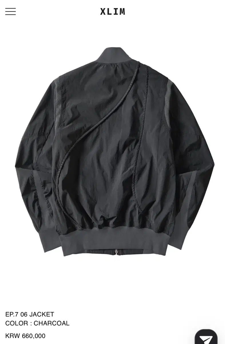 XLIM EP 7 06 JACKET CHARCOAL