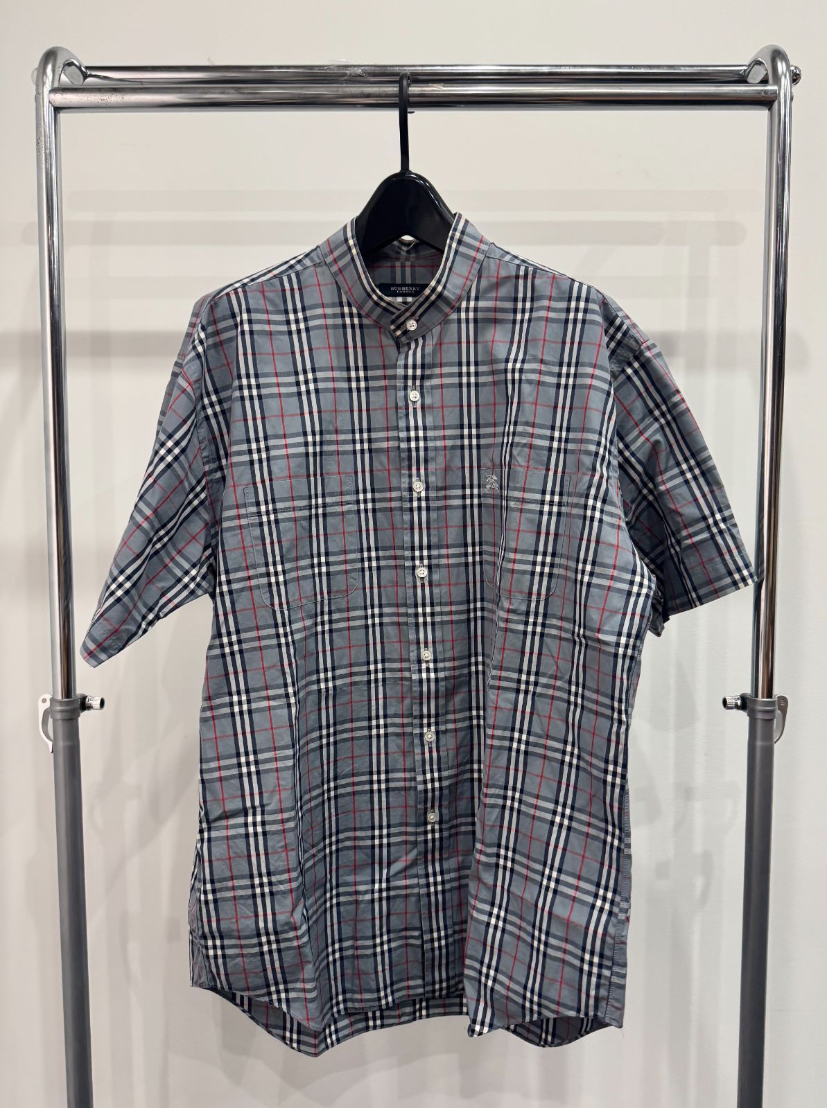 バーバリー 半袖シャツ グレー B25090436