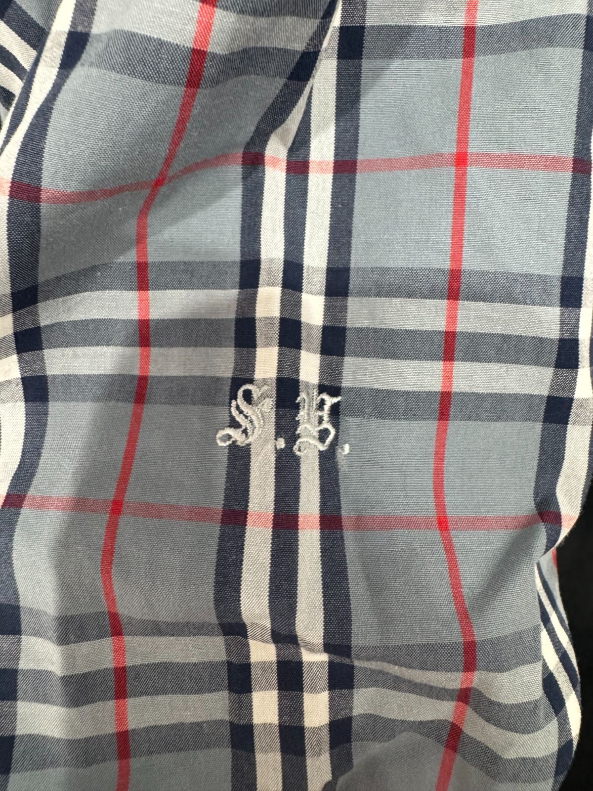  バーバリー 半袖シャツ グレー 半袖 シャツ ブラウス