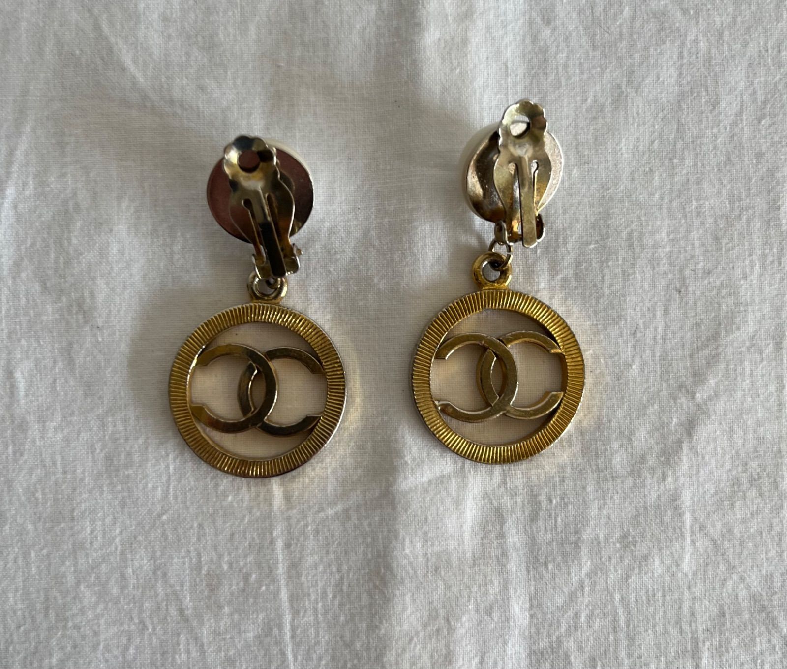 CHANEL シャネル ココマーク パール イヤリング ゴールド ヴィンテージ