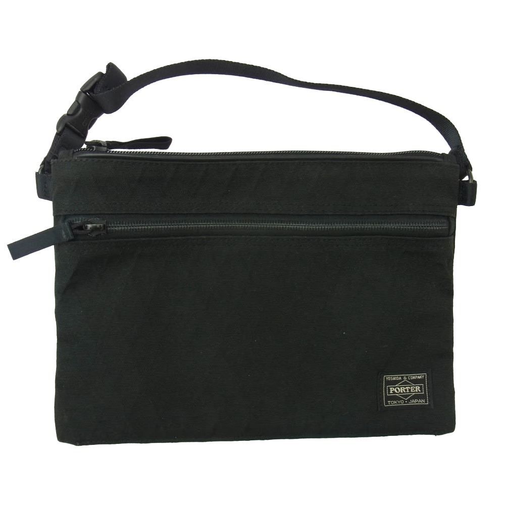 PORTER ハイブリッド サコッシュ ブラック 8/31までの出品！ PORTER ポーター HYBRID SACOCHE ハイブリッド サコッシュ