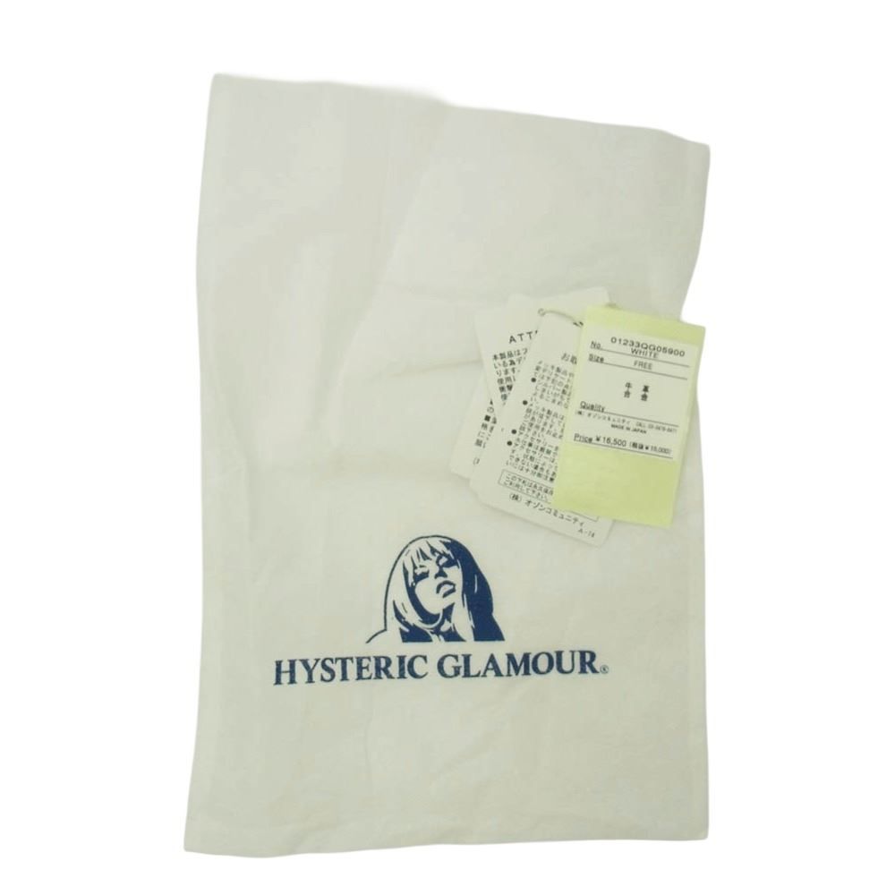 HYSTERIC GLAMOUR ヒステリックグラマー STUDS スタッズ レザー ドッグ チョーカー ホワイト系