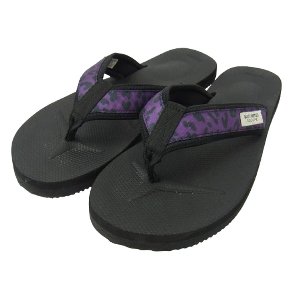WACKO MARIA ワコマリア 21SS OG-021-2WM × suicoke スイコック レオパード サンダル ブラック系 パープル系 26cm