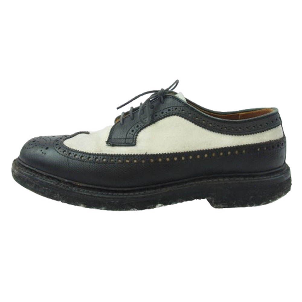 ALDEN オールデン 97670 BEAMS別注 ビームス別注 ロングウイングチップ スエード切替 レザー シューズ ブラック系 6