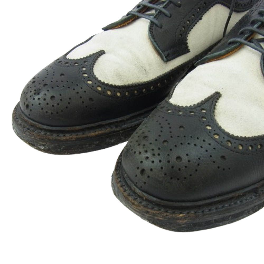 ALDEN オールデン 97670 BEAMS別注 ビームス別注 ロングウイングチップ スエード切替 レザー シューズ ブラック系 6