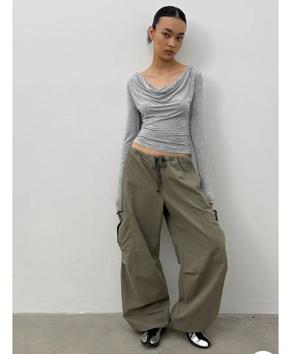 ブラックアップ トレト シャーリング カーゴパンツ ブラック