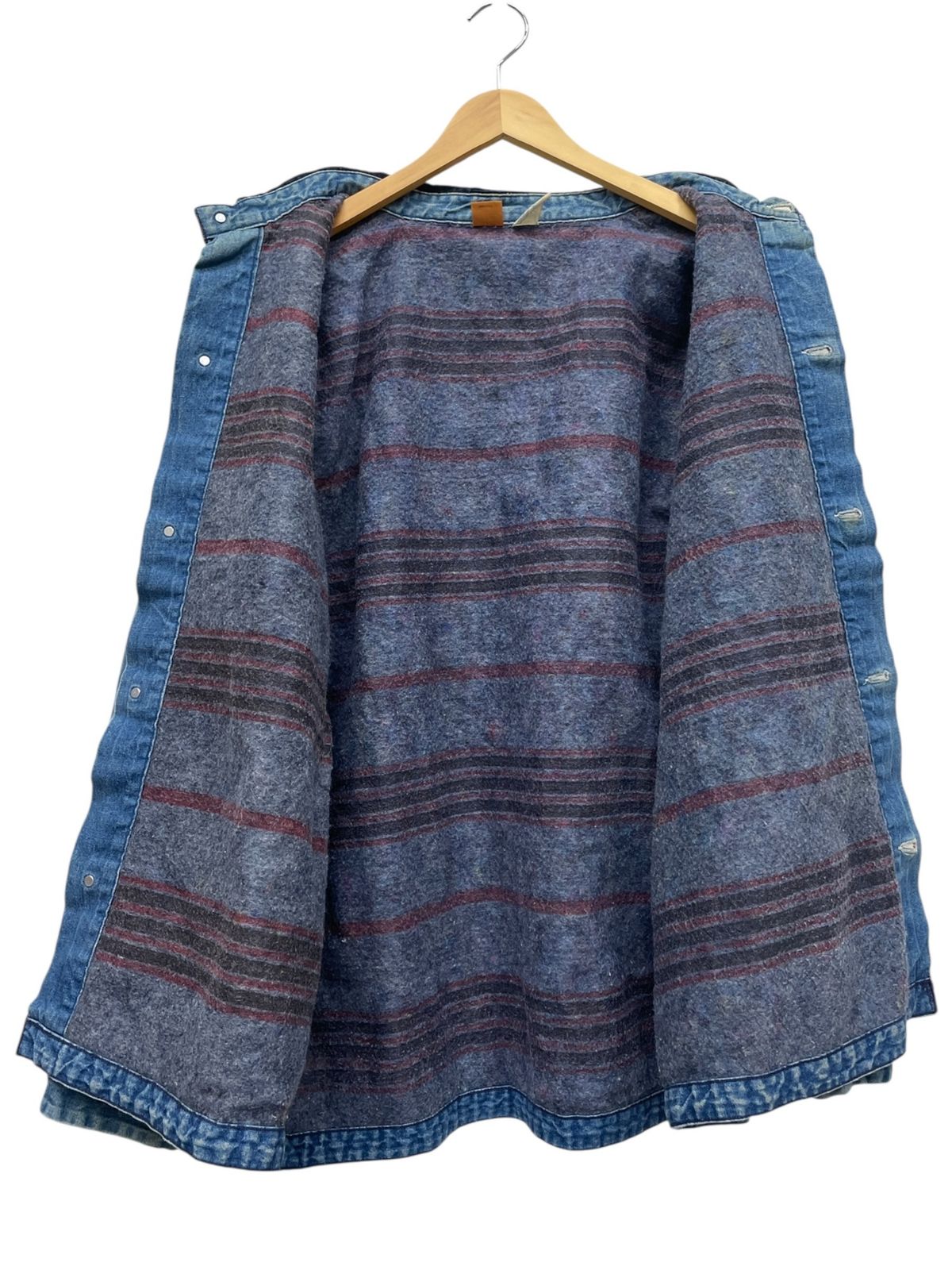 BIG BEN ビッグベン デニムカバーオール 裏ブランケット 襟コーズ 古着 70s 5C99BLC 48 メンズ 045