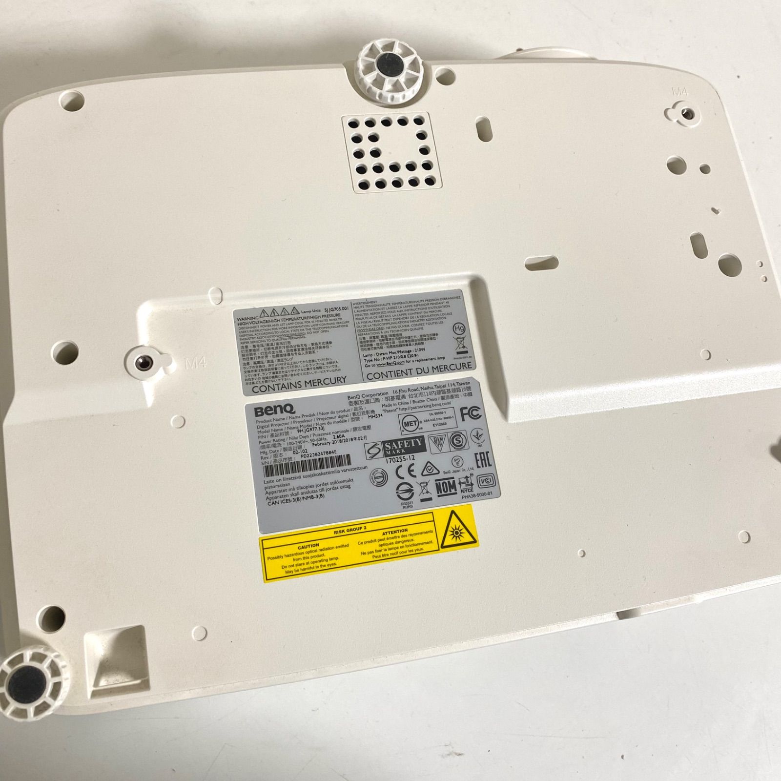 BenQ プロジェクター MH534 リモコン付き 作動品 - メルカリ