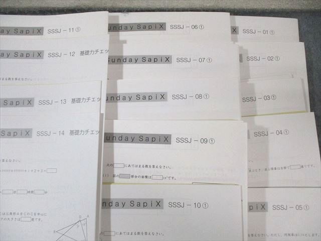 SAPIX サピックス SS特訓(SSSJｰ01～14) 算数 通年セット 【全14回分