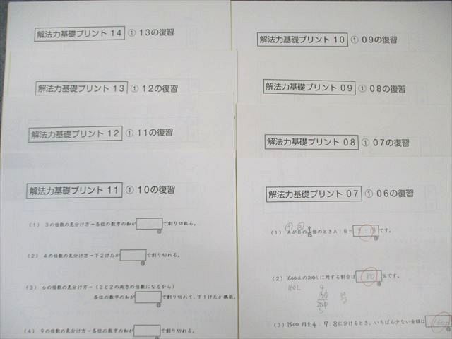 SAPIX サピックス SS特訓 解法力 算数 通年セット 【全14回分フル