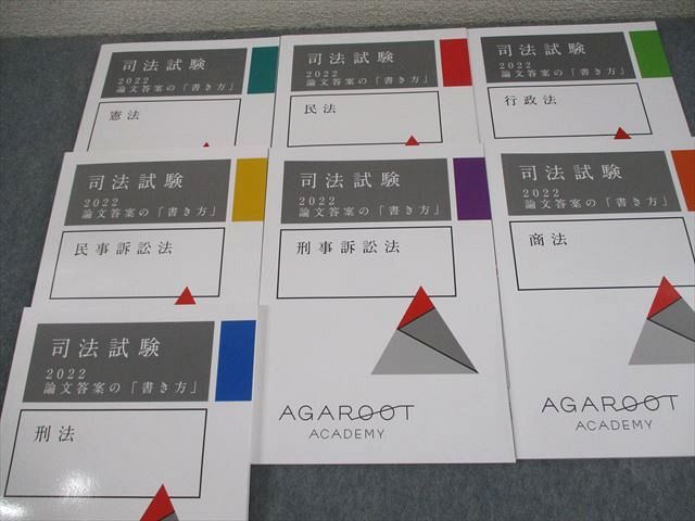 アガルートアカデミー 司法試験 2022 論文答案の「書き方」 憲法/民法