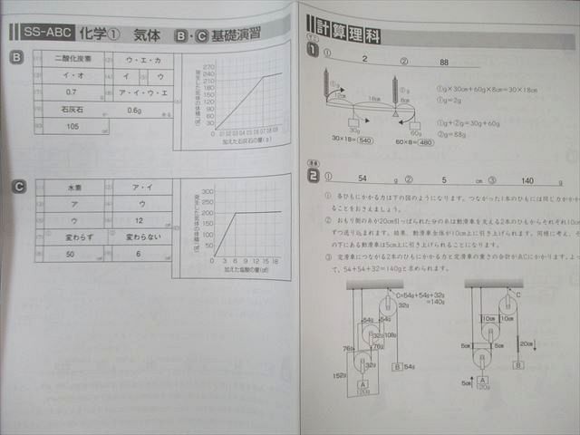SAPIX 小6 サピックス SS特訓(SSS3Aｰ01～14) 理科 知識論理力講座 通年