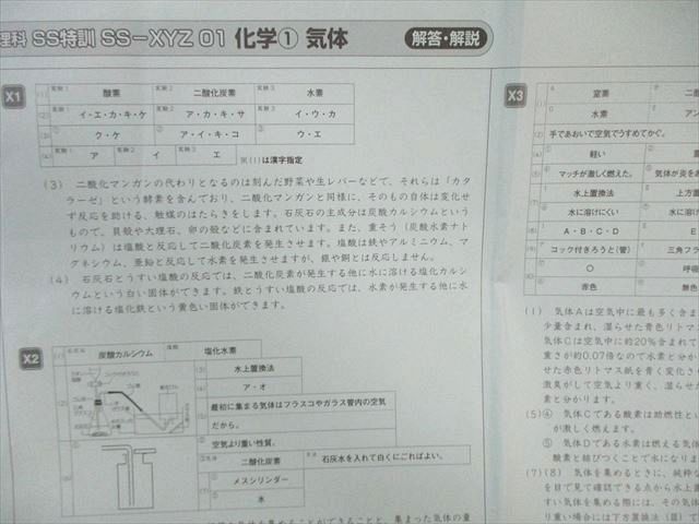 SAPIX 小6 サピックス SS特訓(SSｰ01～11) 理科 通年セット 【全11回分