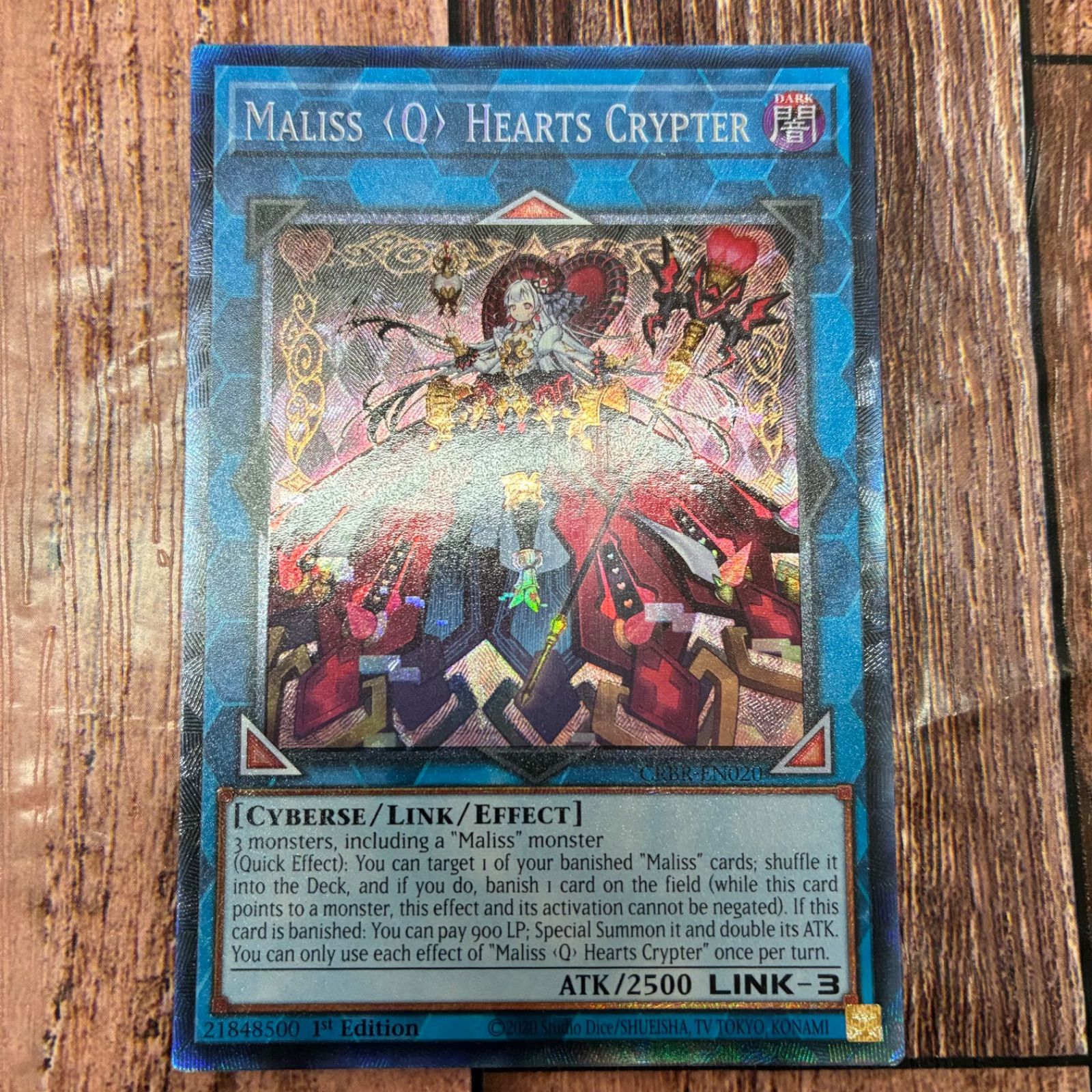 遊戯王 英語版 M∀LICE＜Q＞HEARTS OF CRYPTER コレクターズレア