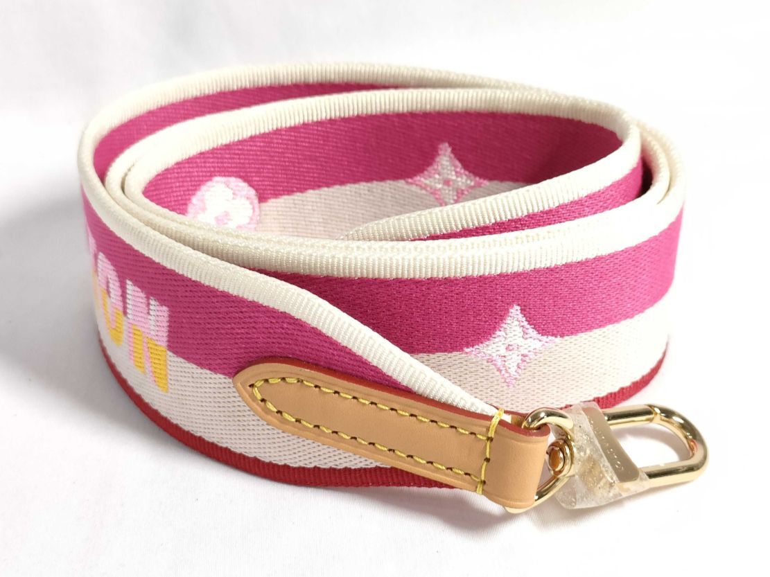 ルイヴィトン LOUIS VUITTON ショルダーストラップ ピンク系カラー ストラップのみ