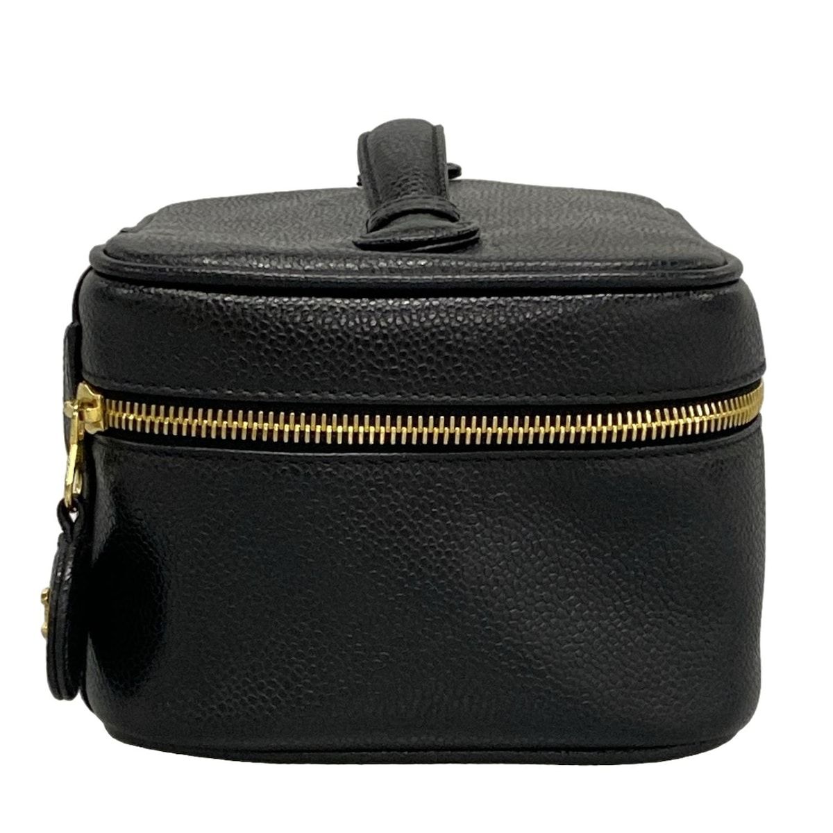 CHANEL シャネル バニティバッグ - A01997 黒 ゴールド金具