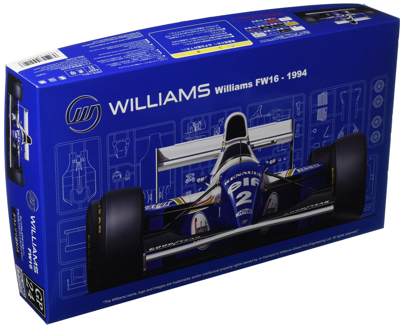 1|20 グランプリシリーズ No.24 ウィリアムズ FW16ルノー サンマリノGP|ブラジルGP|パシフィックGP プラモデル No.24 サンマリノGP|ブラジルGP|パシフィックGP プラモデル GP24