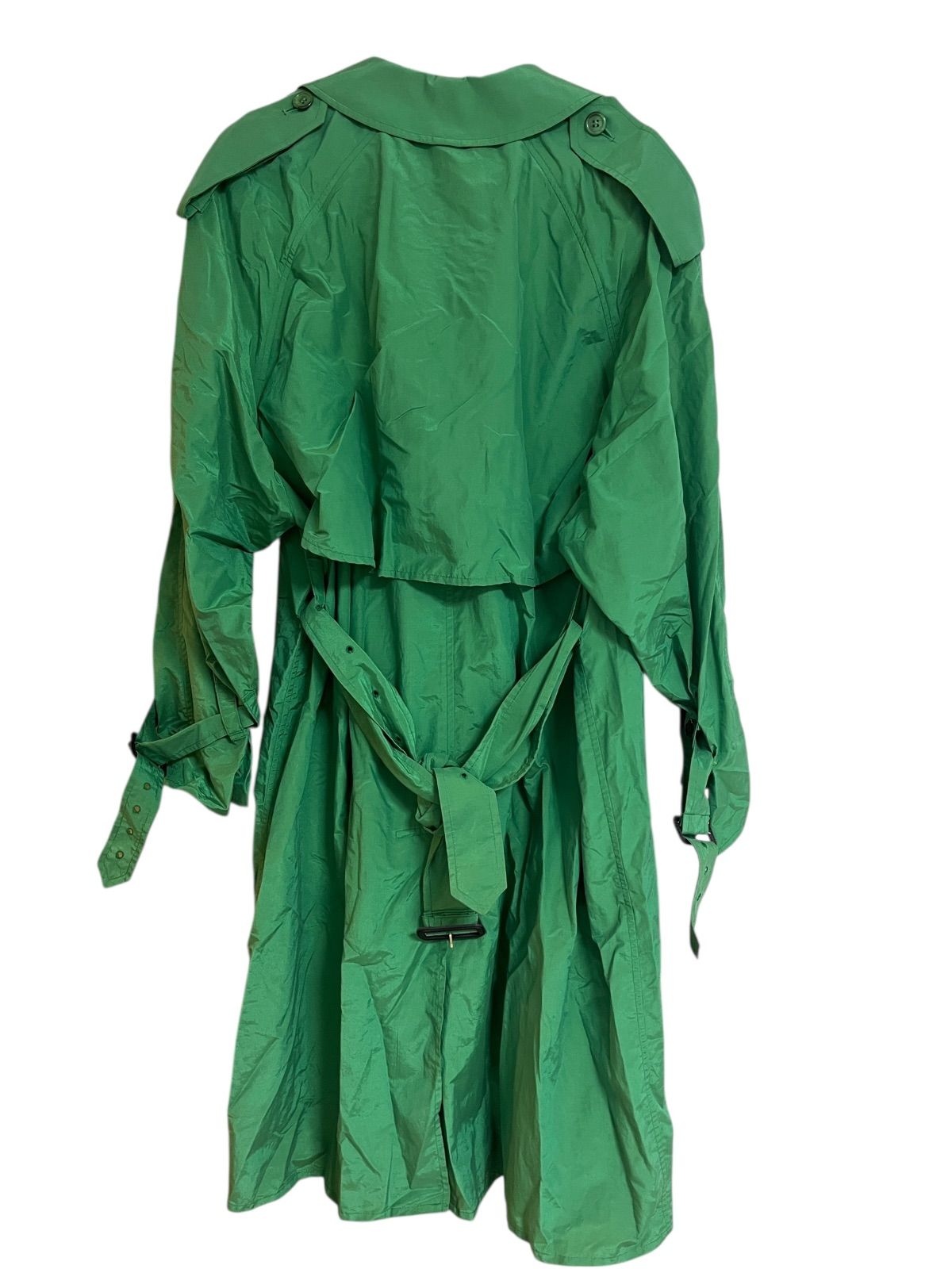 Z1570Burberrys'バーバリー ナイロン トレンチコート グリーン