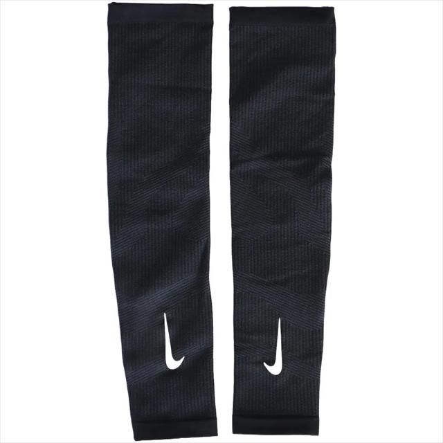 【新品】Nike ナイキ DRI-FIT UV ゾーンド ニット アームスリーブ RN5037 ブラック/ダークスモークグレー/シルバー ランニングスリーブ アームカバー ストレッチ リフレクター 再帰反射 UV対策 紫外線対策 UPF50+ ランニング トレ