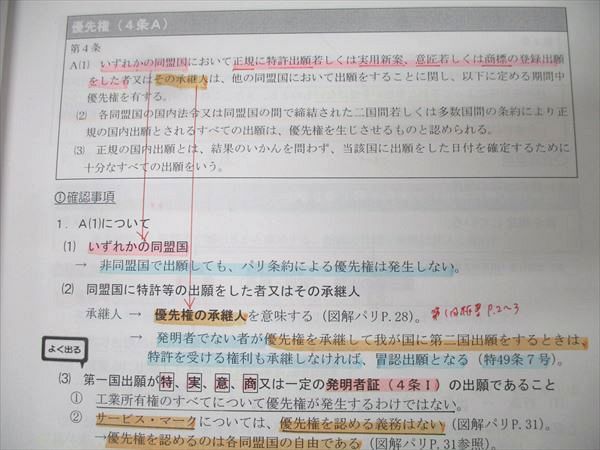 LEC東京リーガルマインド 弁理士試験 短答エフィシェント講座 テキスト
