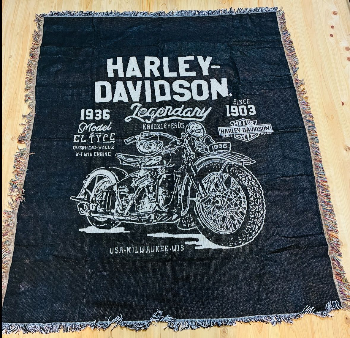 HARLEY-DAVIDSON ラグ タペストリー インテリア 背景 バイク ハーレー